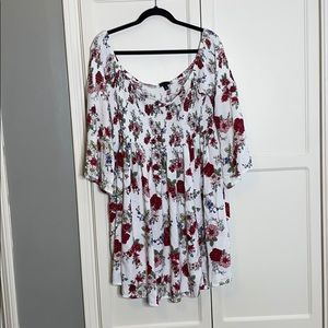 Off shoulder floral skater dress by Torrid-size 2
